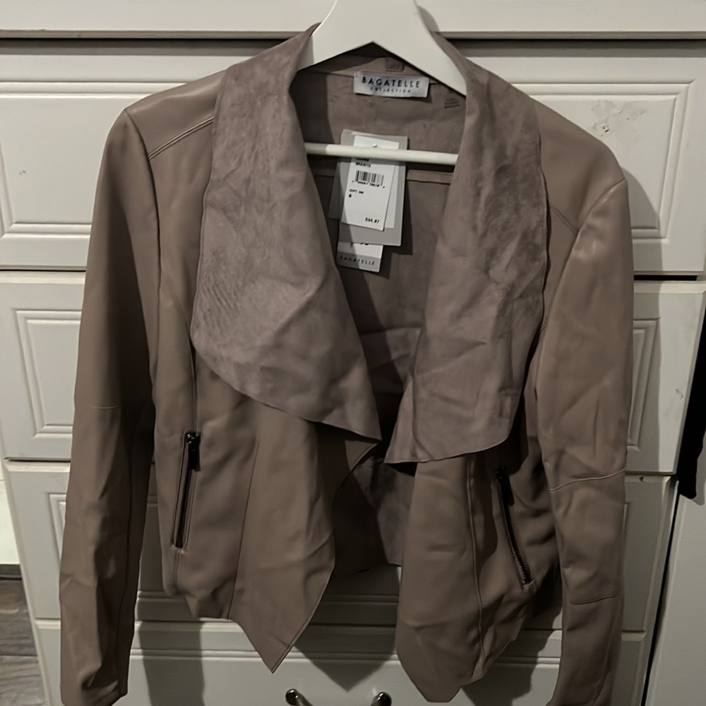 Bagatelle Collection leather suede jacket